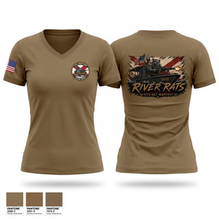 Womens Short Sleeve Vneck Shirt, HVU Detachment Mayport, Navy, Teamtime, Team time, sublimation, custom sports apparel, team uniforms, spirit wear, spiritwear, sports uniforms, custom shirts, team store, custom team store, fundraiser sports, apparel fundraiser
