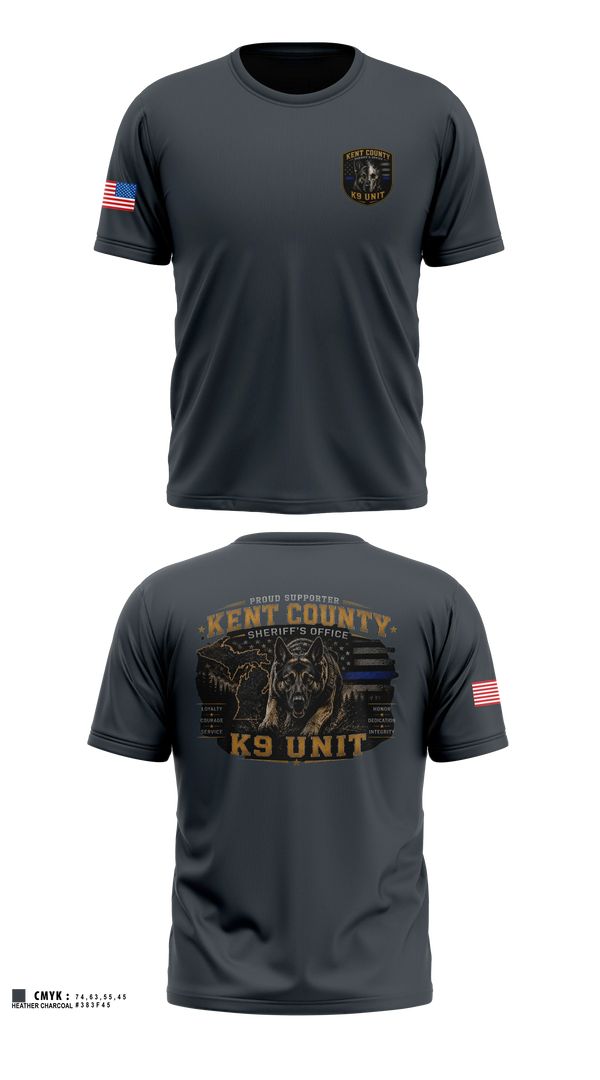 Old School Cotton Feel Shirt, KCSO K9, Police, Teamtime, Team time, sublimation, custom sports apparel, team uniforms, spirit wear, spiritwear, sports uniforms, custom shirts, team store, custom team store, fundraiser sports, apparel fundraiser