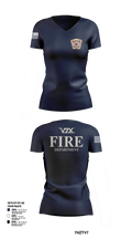 Camp Arifjan Fire Department 82810488 Women's Short Sleeve V-neck Shirt - 21