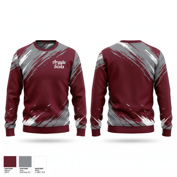 Crew Neck Sweatshirt, Argyle Scots, Men's Basketball, Teamtime, Team time, sublimation, custom sports apparel, team uniforms, spirit wear, spiritwear, sports uniforms, custom shirts, team store, custom team store, fundraiser sports, apparel fundraiser