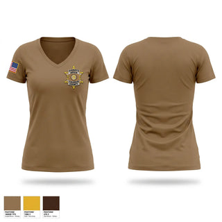 Womens Short Sleeve Vneck Shirt, Calhoun County Sheriff’s Office, Police, Teamtime, Team time, sublimation, custom sports apparel, team uniforms, spirit wear, spiritwear, sports uniforms, custom shirts, team store, custom team store, fundraiser sports, apparel fundraiser