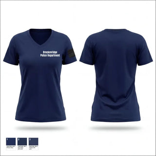 Womens Short Sleeve Vneck Shirt, Breckenridge Police Department, Police, Teamtime, Team time, sublimation, custom sports apparel, team uniforms, spirit wear, spiritwear, sports uniforms, custom shirts, team store, custom team store, fundraiser sports, apparel fundraiser