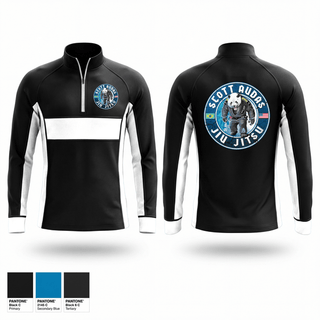 Quarter Zip Jacket, Scott Audas Jiu Jitsu, , Teamtime, Team time, sublimation, custom sports apparel, team uniforms, spirit wear, spiritwear, sports uniforms, custom shirts, team store, custom team store, fundraiser sports, apparel fundraiser