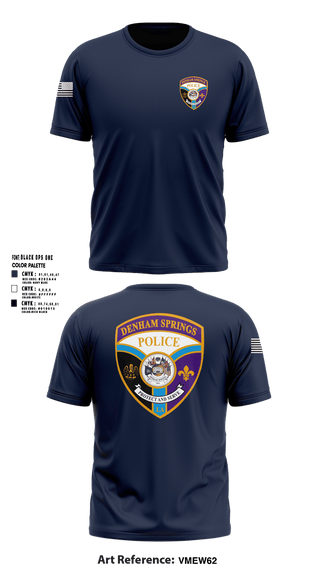 Short Sleeve Performance Shirt, Denham springs police department, Police, Teamtime, Team time, sublimation, custom sports apparel, team uniforms, spirit wear, spiritwear, sports uniforms, custom shirts, team store, custom team store, fundraiser sports, apparel fundraiser
