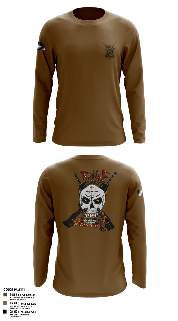 Long Sleeve Performance Shirt, Range Company, Marines, Teamtime, Team time, sublimation, custom sports apparel, team uniforms, spirit wear, spiritwear, sports uniforms, custom shirts, team store, custom team store, fundraiser sports, apparel fundraiser