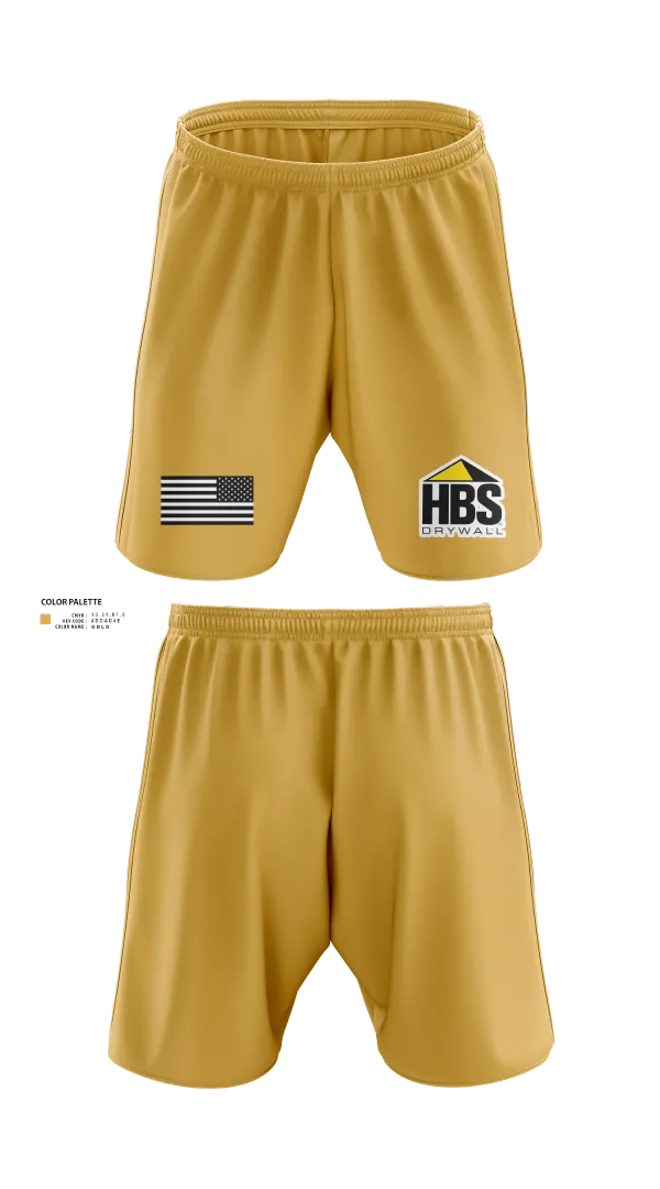 Athletic Shorts With Pockets, HBS Drywall, LLC, , Teamtime, Team time, sublimation, custom sports apparel, team uniforms, spirit wear, spiritwear, sports uniforms, custom shirts, team store, custom team store, fundraiser sports, apparel fundraiser