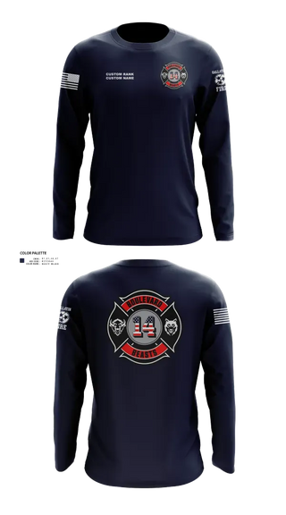 Long Sleeve Performance Shirt, Gallatin Fire Department Station 4, Fire Department, Teamtime, Team time, sublimation, custom sports apparel, team uniforms, spirit wear, spiritwear, sports uniforms, custom shirts, team store, custom team store, fundraiser sports, apparel fundraiser