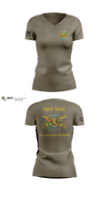 Fort Hood Sergeant Audie Murphy Club 3759358 Women's Short Sleeve V-neck Shirt - 1