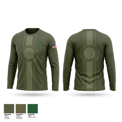 Long Sleeve Performance Shirt, Reno County Swat, Police, Teamtime, Team time, sublimation, custom sports apparel, team uniforms, spirit wear, spiritwear, sports uniforms, custom shirts, team store, custom team store, fundraiser sports, apparel fundraiser