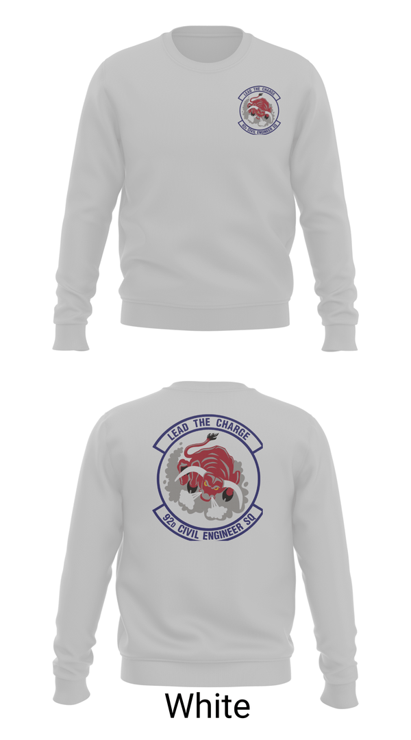 Crew Neck Sweatshirt, 92 CES, Air Force, Teamtime, Team time, sublimation, custom sports apparel, team uniforms, spirit wear, spiritwear, sports uniforms, custom shirts, team store, custom team store, fundraiser sports, apparel fundraiser