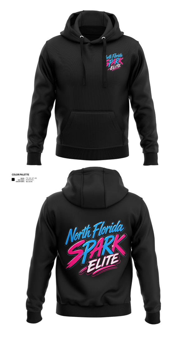 Hoodie, North Florida Spark, Softball, Teamtime, Team time, sublimation, custom sports apparel, team uniforms, spirit wear, spiritwear, sports uniforms, custom shirts, team store, custom team store, fundraiser sports, apparel fundraiser
