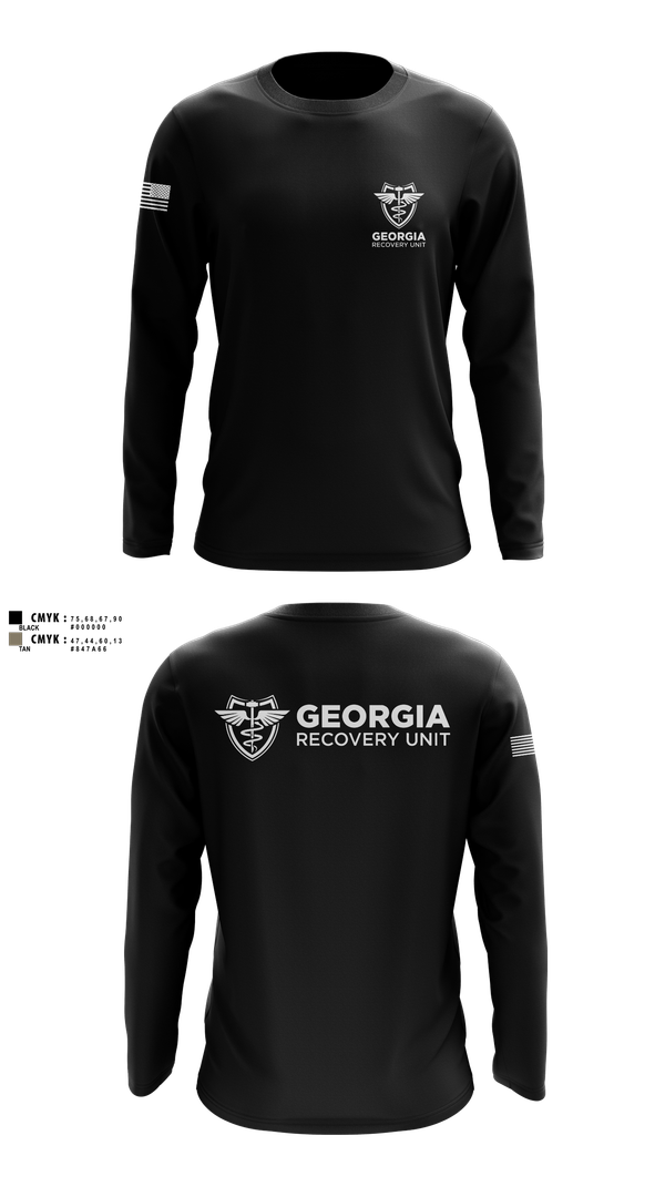Long Sleeve Performance Shirt, Georgia Recovery Unit, , Teamtime, Team time, sublimation, custom sports apparel, team uniforms, spirit wear, spiritwear, sports uniforms, custom shirts, team store, custom team store, fundraiser sports, apparel fundraiser