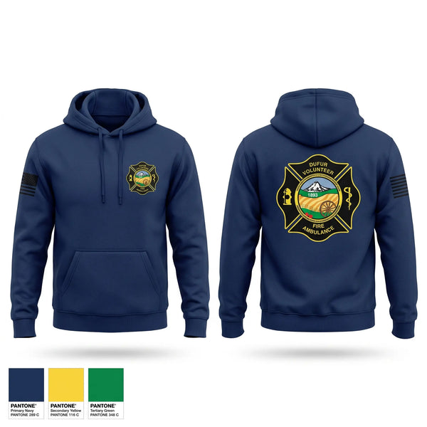 Hoodie, Dufur Volunteer Fire and Ambulance, Fire Department, Teamtime, Team time, sublimation, custom sports apparel, team uniforms, spirit wear, spiritwear, sports uniforms, custom shirts, team store, custom team store, fundraiser sports, apparel fundraiser