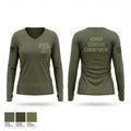 Mustang battlion 36376915 Women's Long Sleeve V-neck Shirt - 1