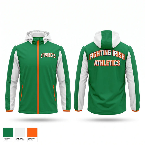 Windbreaker, St. Patrick’s, Men's Basketball, Teamtime, Team time, sublimation, custom sports apparel, team uniforms, spirit wear, spiritwear, sports uniforms, custom shirts, team store, custom team store, fundraiser sports, apparel fundraiser