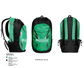 Gear Bag, Rally Point Volleyball, Women's Volleyball, Teamtime, Team time, sublimation, custom sports apparel, team uniforms, spirit wear, spiritwear, sports uniforms, custom shirts, team store, custom team store, fundraiser sports, apparel fundraiser