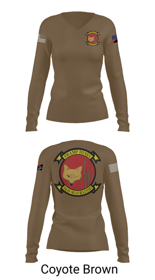 Womens Long Sleeve Vneck Shirt, Headquarters & Headquarters Squadron, , Teamtime, Team time, sublimation, custom sports apparel, team uniforms, spirit wear, spiritwear, sports uniforms, custom shirts, team store, custom team store, fundraiser sports, apparel fundraiser