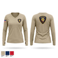 Idabel police Women's Long Sleeve V-neck Shirt - 1