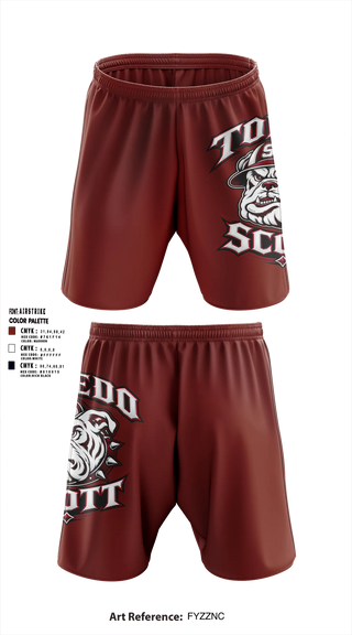 Scott High School Athletic Shorts With Pockets - 6