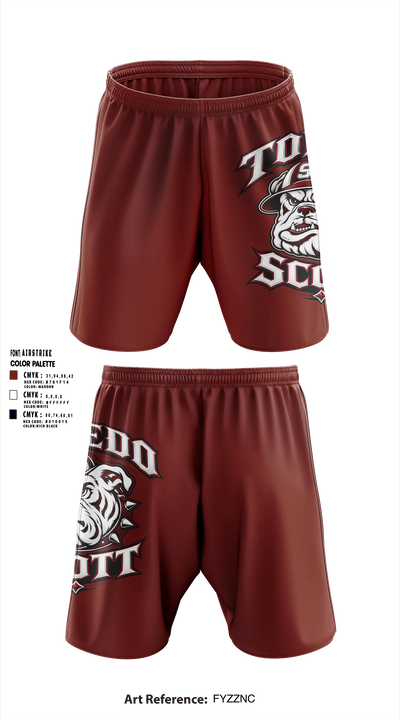 Scott High School Athletic Shorts With Pockets - 6