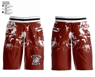 Scott High School Mens Basketball Shorts - 6