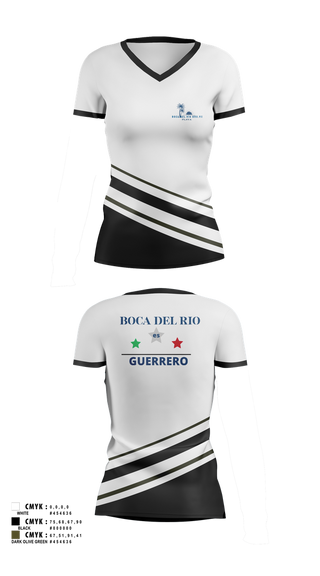 Womens Short Sleeve Vneck Shirt, Playa Boca del Rio Gro.Mx, Golf, Teamtime, Team time, sublimation, custom sports apparel, team uniforms, spirit wear, spiritwear, sports uniforms, custom shirts, team store, custom team store, fundraiser sports, apparel fundraiser