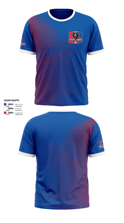 Indiana Outlaws 40829663 Short Sleeve Performance Shirt - 1