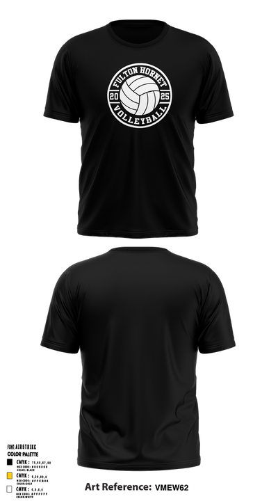 Fulton Hornets Volleyball 2109718 Short Sleeve Performance Shirt - 2