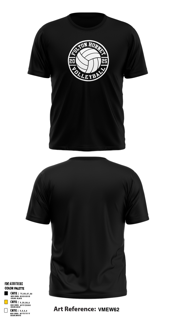 Short Sleeve Performance Shirt, Fulton Hornets Volleyball, Women's Volleyball, Teamtime, Team time, sublimation, custom sports apparel, team uniforms, spirit wear, spiritwear, sports uniforms, custom shirts, team store, custom team store, fundraiser sports, apparel fundraiser
