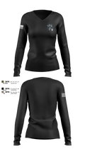 Central Division Bike Unit 12867827 Women's Long Sleeve V-neck Shirt - 100