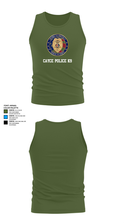 Cayce Police K9 35627395 Tank Top - 56