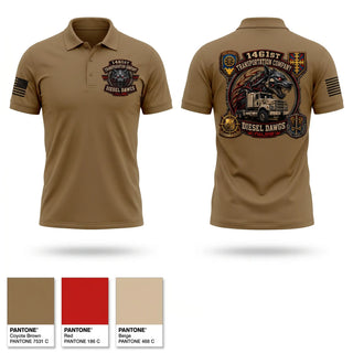 Short Sleeve Performance Polo, 1461st Transportation Company, National Guard, Teamtime, Team time, sublimation, custom sports apparel, team uniforms, spirit wear, spiritwear, sports uniforms, custom shirts, team store, custom team store, fundraiser sports, apparel fundraiser