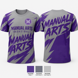 Short Sleeve Performance Shirt, Manual Arts Basketball, Men's Basketball, Teamtime, Team time, sublimation, custom sports apparel, team uniforms, spirit wear, spiritwear, sports uniforms, custom shirts, team store, custom team store, fundraiser sports, apparel fundraiser