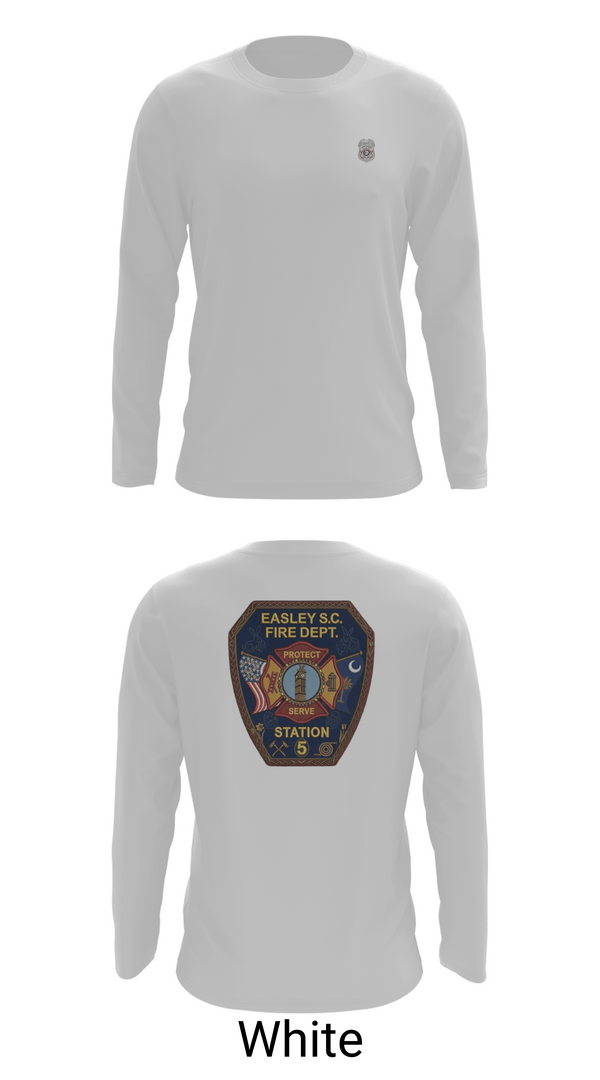 Long Sleeve Performance Shirt, Easley Fire Department, Fire Department, Teamtime, Team time, sublimation, custom sports apparel, team uniforms, spirit wear, spiritwear, sports uniforms, custom shirts, team store, custom team store, fundraiser sports, apparel fundraiser