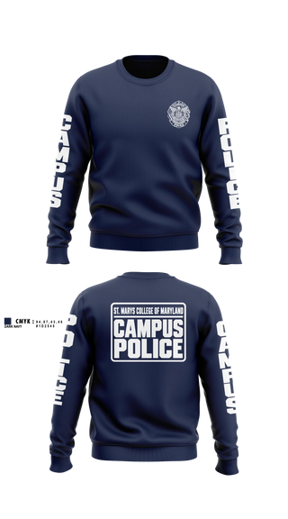 St. Marys College of Maryland Campus Police Crew Neck Sweatshirt - 12