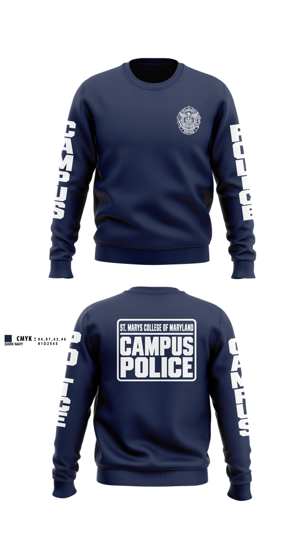 St. Marys College of Maryland Campus Police Crew Neck Sweatshirt - 12