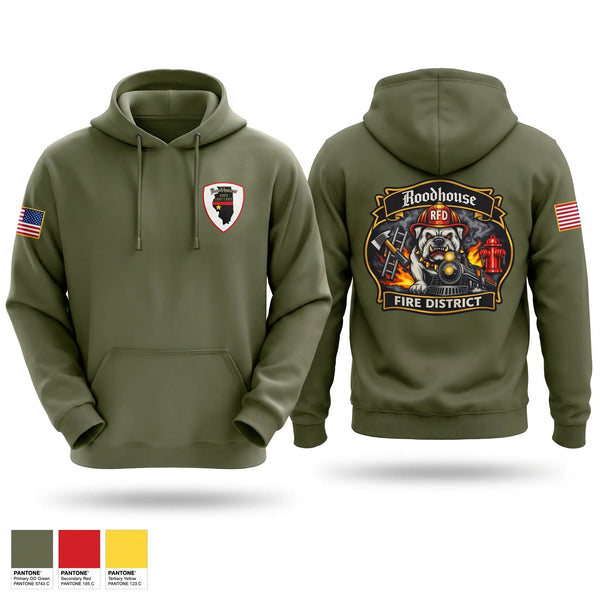 Hoodie, Roodhouse Fire Protection District, Fire Department, Teamtime, Team time, sublimation, custom sports apparel, team uniforms, spirit wear, spiritwear, sports uniforms, custom shirts, team store, custom team store, fundraiser sports, apparel fundraiser