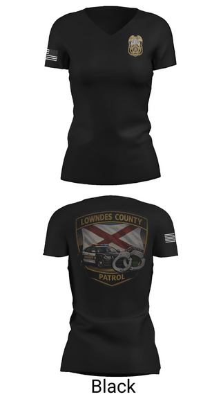 Womens Short Sleeve Vneck Shirt, Lowndes County Sheriff’s, Police, Teamtime, Team time, sublimation, custom sports apparel, team uniforms, spirit wear, spiritwear, sports uniforms, custom shirts, team store, custom team store, fundraiser sports, apparel fundraiser