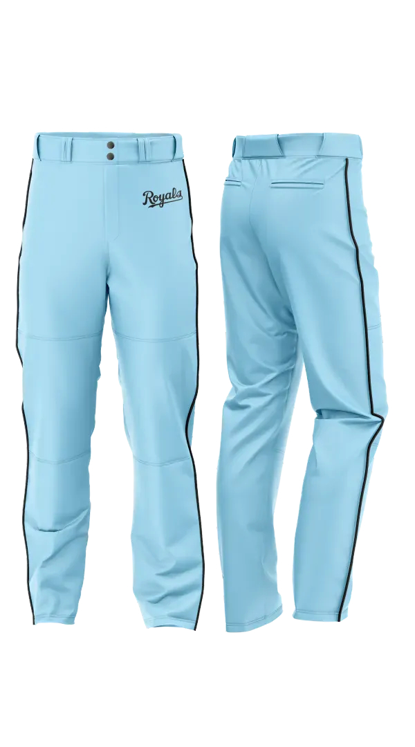 Baseball Pants, Royals, Baseball, Teamtime, Team time, sublimation, custom sports apparel, team uniforms, spirit wear, spiritwear, sports uniforms, custom shirts, team store, custom team store, fundraiser sports, apparel fundraiser