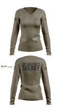 San Saba County Sheriff’s Office 4958930 Women's Long Sleeve V-neck Shirt - 102