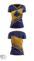 East Grand Rapids High School Water Polo 80527582 Women's Short Sleeve V-neck Shirt - 3