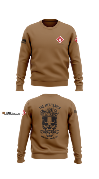 Crew Neck Sweatshirt, 20th Engineer Brigade, , Teamtime, Team time, sublimation, custom sports apparel, team uniforms, spirit wear, spiritwear, sports uniforms, custom shirts, team store, custom team store, fundraiser sports, apparel fundraiser