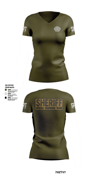 Womens Short Sleeve Vneck Shirt, Crime Suppression, Police, Teamtime, Team time, sublimation, custom sports apparel, team uniforms, spirit wear, spiritwear, sports uniforms, custom shirts, team store, custom team store, fundraiser sports, apparel fundraiser