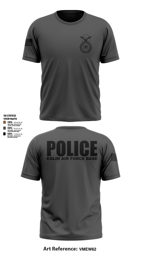 Old School Cotton Feel Shirt, 96 SFS / Eglin Police, Air Force, Teamtime, Team time, sublimation, custom sports apparel, team uniforms, spirit wear, spiritwear, sports uniforms, custom shirts, team store, custom team store, fundraiser sports, apparel fundraiser