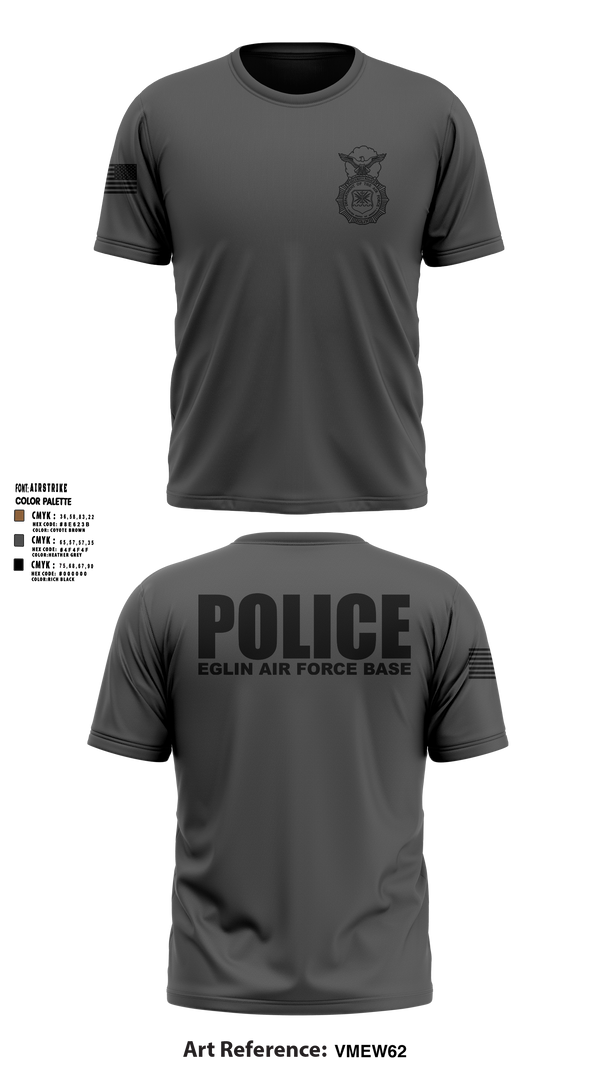 Old School Cotton Feel Shirt, 96 SFS / Eglin Police, Air Force, Teamtime, Team time, sublimation, custom sports apparel, team uniforms, spirit wear, spiritwear, sports uniforms, custom shirts, team store, custom team store, fundraiser sports, apparel fundraiser