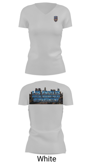 Womens Short Sleeve Vneck Shirt, Federal Reserve Police DTLA, Police, Teamtime, Team time, sublimation, custom sports apparel, team uniforms, spirit wear, spiritwear, sports uniforms, custom shirts, team store, custom team store, fundraiser sports, apparel fundraiser