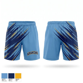 Athletic Shorts With Pockets, Krakens, Baseball, Teamtime, Team time, sublimation, custom sports apparel, team uniforms, spirit wear, spiritwear, sports uniforms, custom shirts, team store, custom team store, fundraiser sports, apparel fundraiser