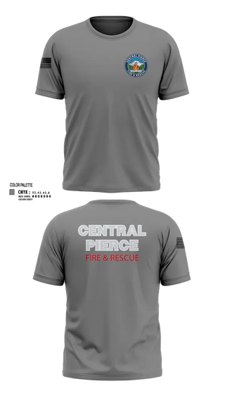 Short Sleeve Performance Shirt, Central Pierce Wildfire, Fire Department, Teamtime, Team time, sublimation, custom sports apparel, team uniforms, spirit wear, spiritwear, sports uniforms, custom shirts, team store, custom team store, fundraiser sports, apparel fundraiser