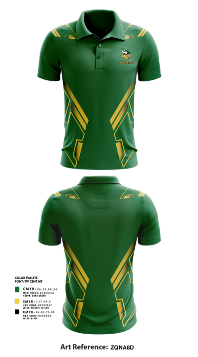 Woodbridge Vikings 2054011 Short Sleeve Performance Polo - 1