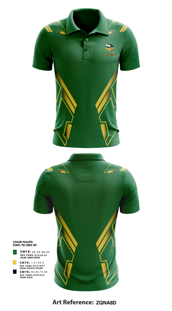 Short Sleeve Performance Polo, Woodbridge Vikings, Women's Volleyball, Teamtime, Team time, sublimation, custom sports apparel, team uniforms, spirit wear, spiritwear, sports uniforms, custom shirts, team store, custom team store, fundraiser sports, apparel fundraiser
